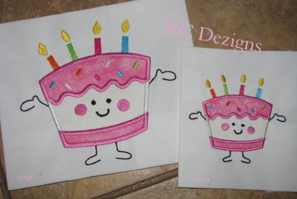 Birthday Cupcake Character: A Versatile Embroidery Design for Kid-Friendly Projects