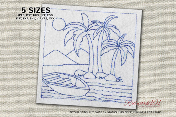 Boat on the Beach Bluework