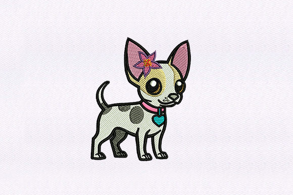 Chihuahua Dog Design Review for Seasonal Embroidery