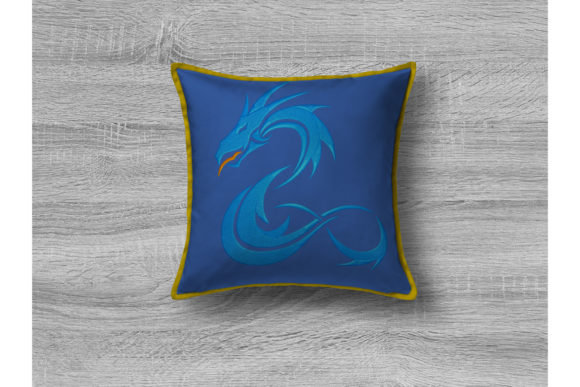 Chinese Blue Dragon Embroidery Design Review for Apparel Projects