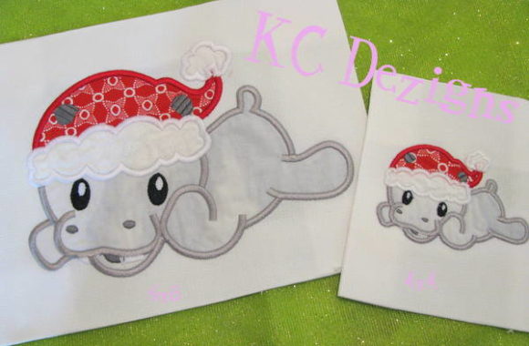 Christmas Baby Hippo Applique Review for Apparel Projects