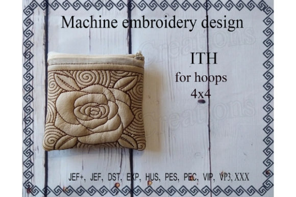 Cosmetic Bag - Rose Embroidery Design Review