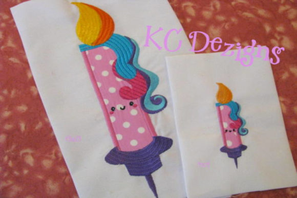 Cute Unicorn Birthday Candle Applique Review for Craft Fair Products