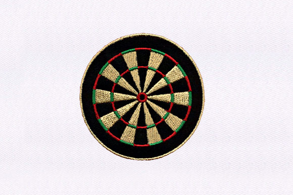 Dartboard Design: A Versatile Machine Embroidery File for Personalized Gifts