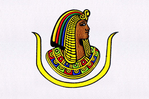 Egyptian Pharaoh Head Embroidery Design Review for Business Use