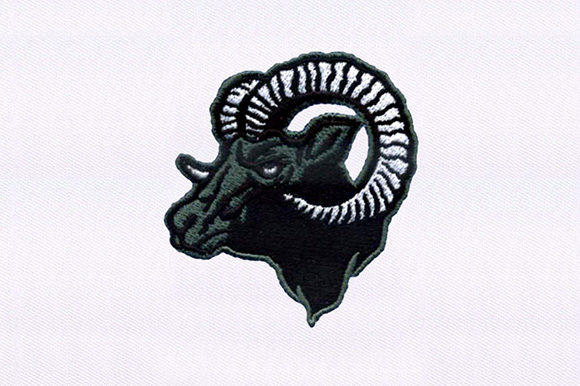 Horned Ram Sheep Embroidery Design Review for Craft Fairs
