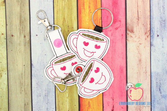 Love Coffee Mug ITH Keyfob Review for Boutique Embroidery Projects