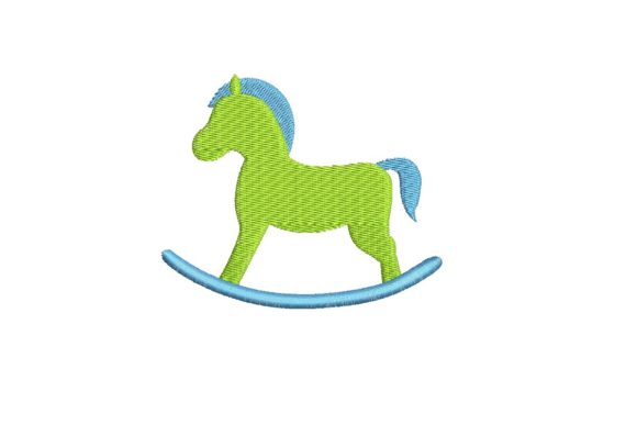 Rocking Horse Design: A Versatile Embroidery for Kids and Crafts