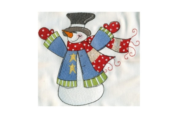 Sassy Up in Arms Snowman Embroidery Design Review