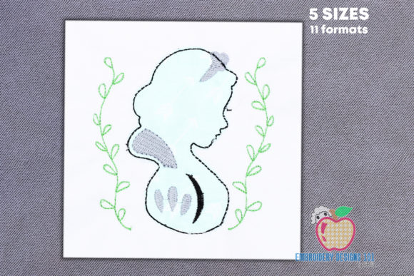 Snow Princess Silhouette Stitch Applique Review for Seasonal Embroidery