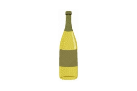 White Wine Bottle Embroidery Design Review